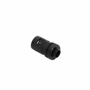 Prensa Estopa p/Conduit Flexible Plastico Negro 10mm Salida Caja 
