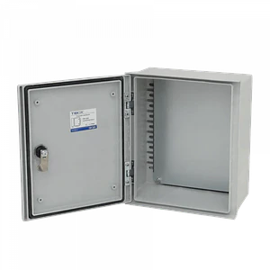Tablero poliester Tibox TIP-325 300x250x140mm estanco gris IP65 con placa