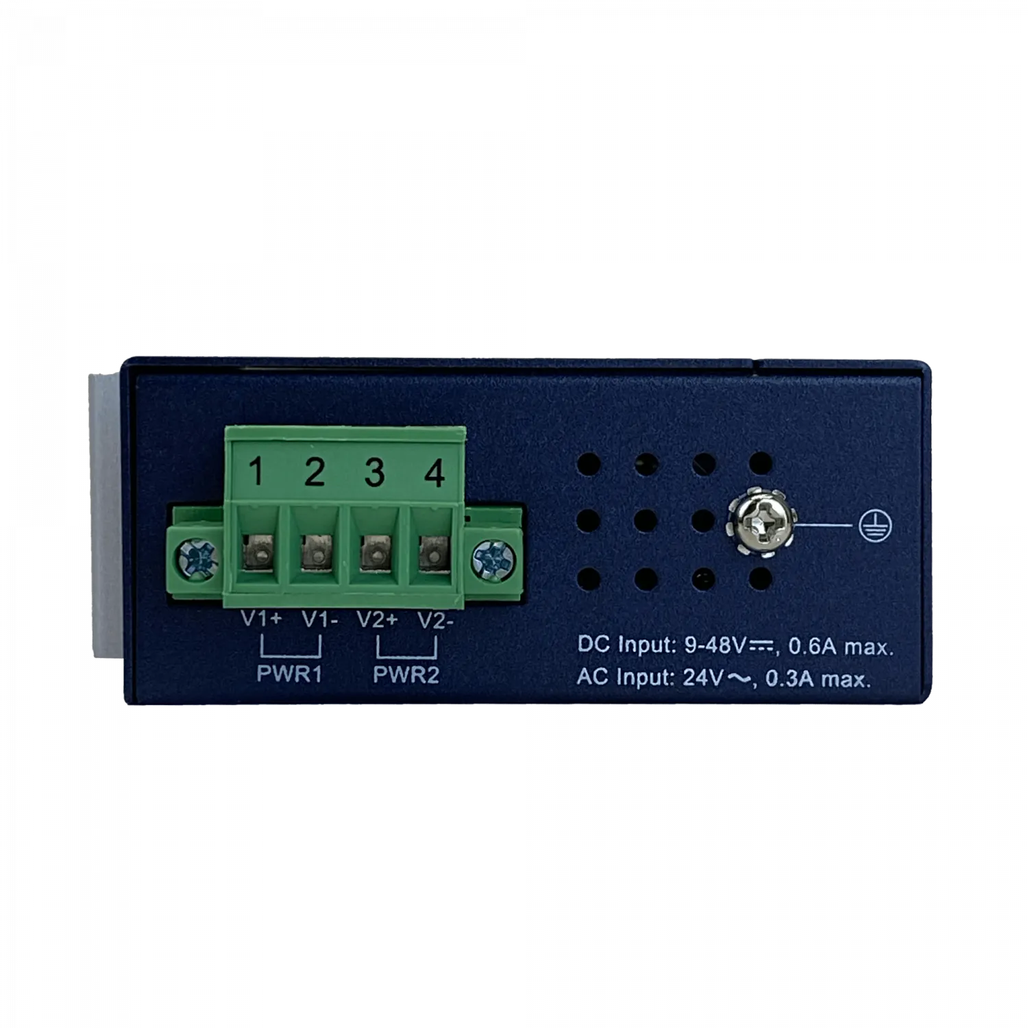Switch Industrial Riel-DIN Gigabit req/12-48V PLANET 4-1000 1-SFP IP30  1