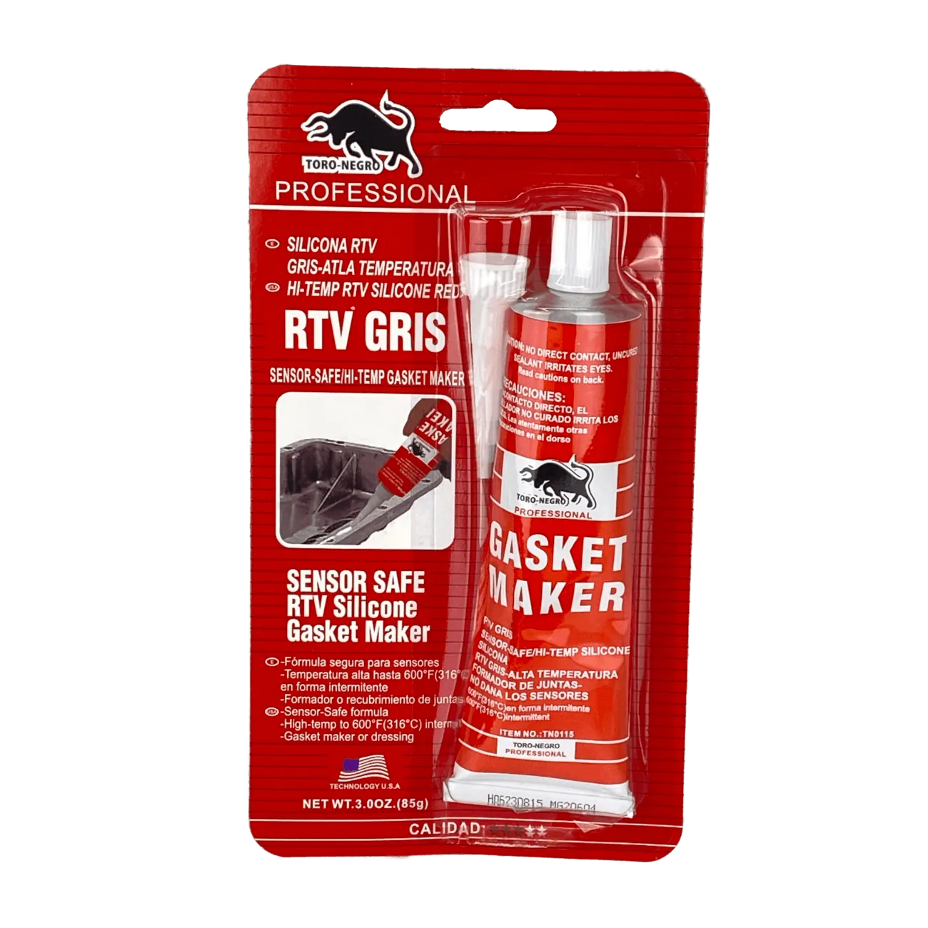 Sellador de Silicona Gris RTV AKILDA, 316°C, 85g, Gasket Maker A0008-GR 1
