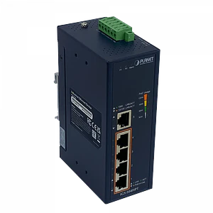 Switch 5-1000 4-PoE+120W-tot RielDIN industrial 50mm req/12-56V PLANET 
