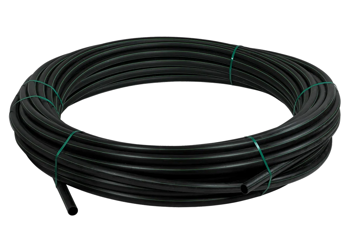 Plansa 50mm-ext 2,9mm Rollo 100mts Negra HDPE Polietileno Reciclado 1