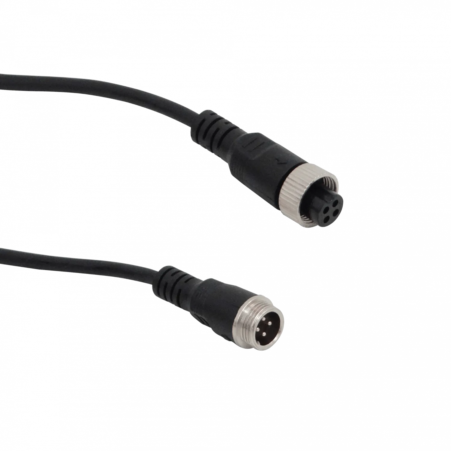Cable GX12-4-5M 5 Metros, Conector Aviación 4 Pines GX12, Macho a Hembra 1
