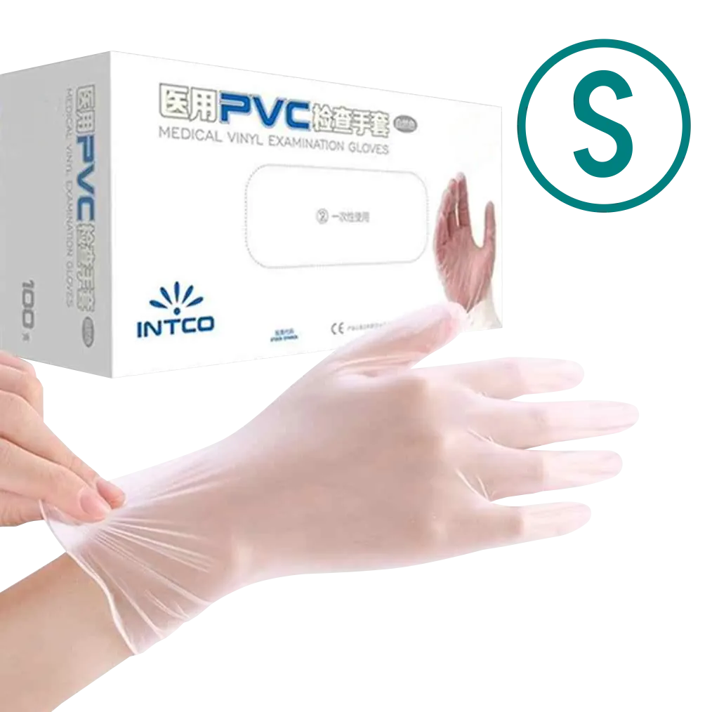 Guantes PVC Blanco Desechables Talla S (50 pares, 100 unidades) 1