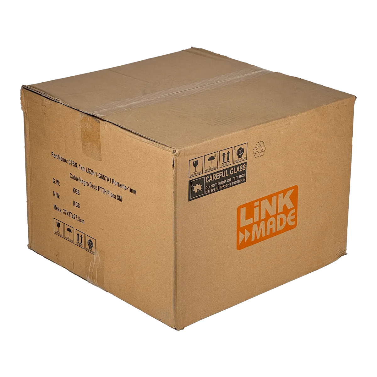 Cable de Fibra Óptica Monomodo 1 Fibra G657A1 LSZH 1mm con Mensajero - CFSN 4