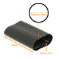Termo Contractil Termoretractil Rigido para Mufa 72mm 16cm 2mm Negro  - Miniatura 4