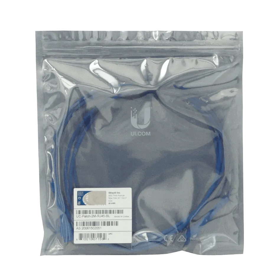 Cable Patch Cat6 Ubiquiti RJ45 Azul 2m 3