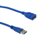 Cable USB3.0 1,5mt A-M A-H AM-AH Extension Pasiva - Miniatura 1