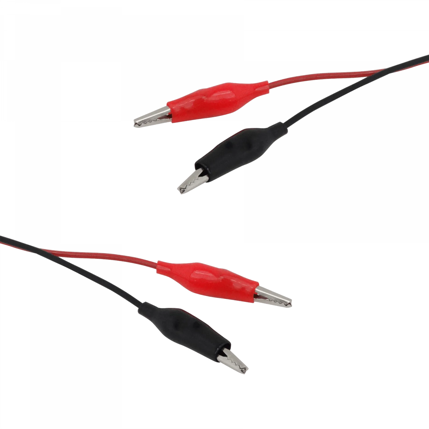 Cable con Pinzas Rojo/Negro 1m (2 Unidades) 1