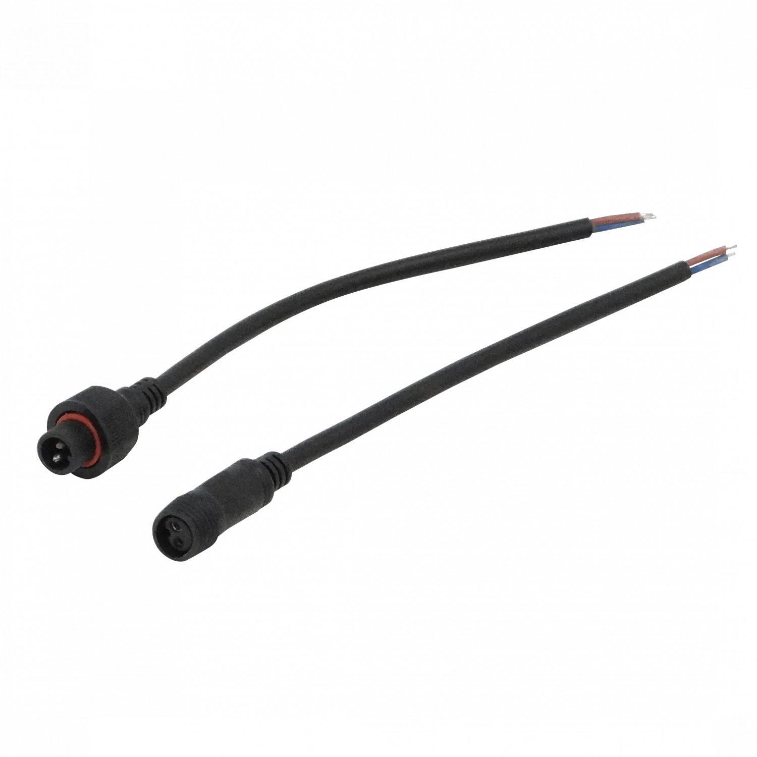 Par de Cables 20+20cm Macho-Hembra 2-pin Volantes Conectores Multiuso-DC (Código: PAR-2PIN) 1