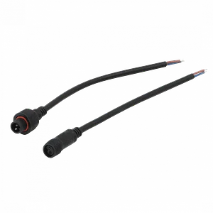 Par de Cables 20+20cm Macho-Hembra 2-pin Volantes Conectores Multiuso-DC (Código: PAR-2PIN)