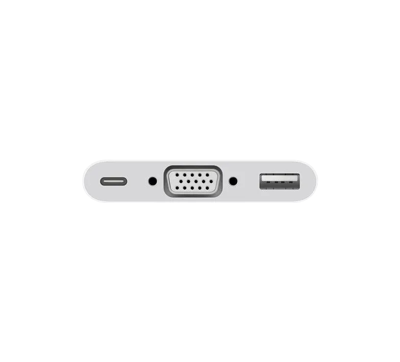 Adaptador Apple Original USB-C a VGA hembra y USB-A modelo A1620 multipuerto 2