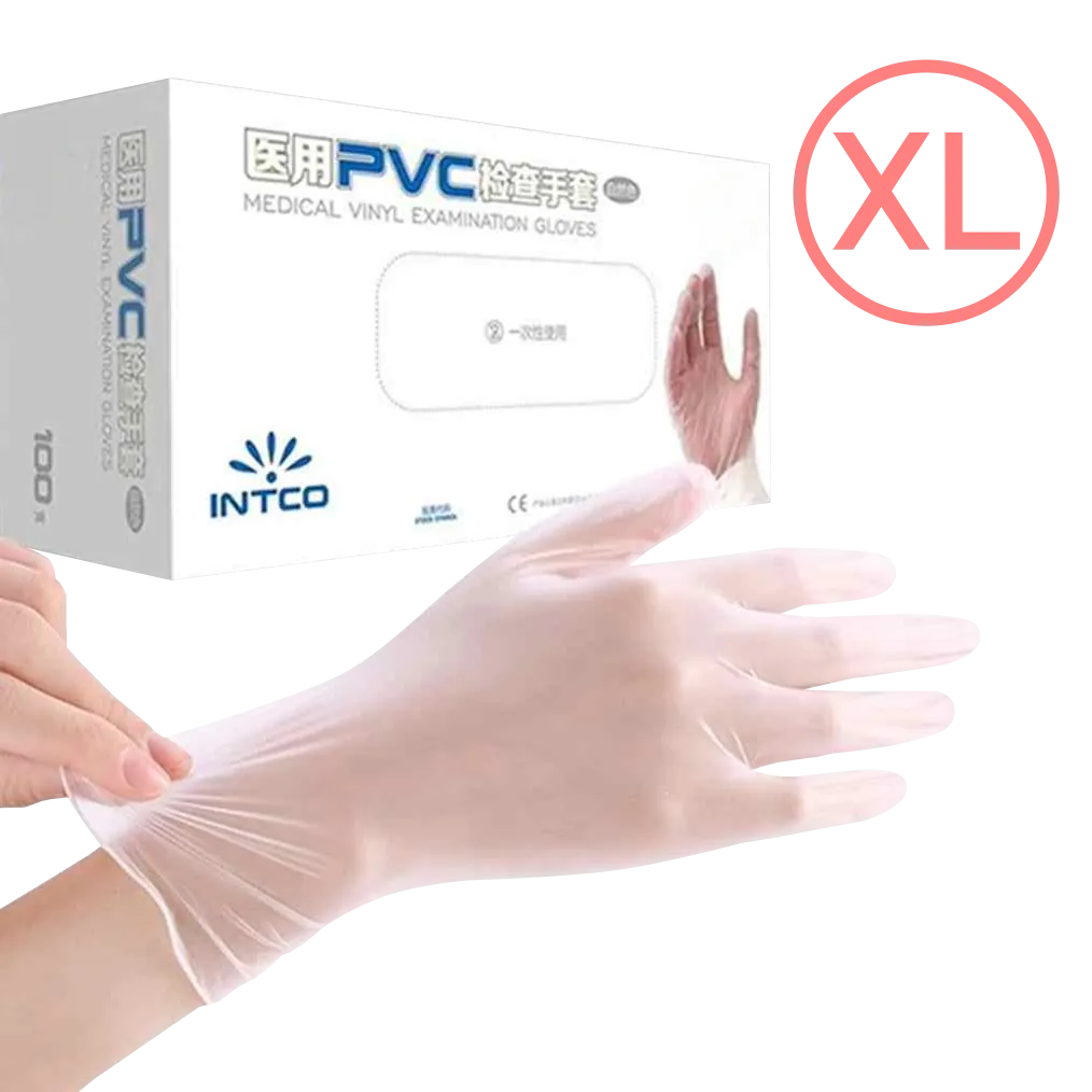 Guantes PVC Blanco Desechables Talla XL (50 pares, 100 unidades) 3