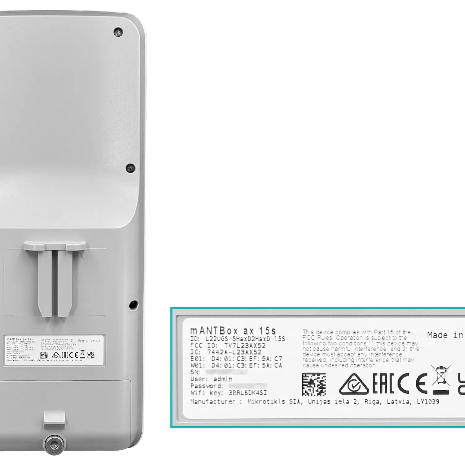 Estación Base MikroTik mANTBox ax 15s - Wi-Fi 6 de Doble Banda para Exteriores 4