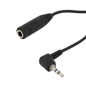 Cable de Audio 3.5mm Hembra a 2.5mm Macho, 12cm