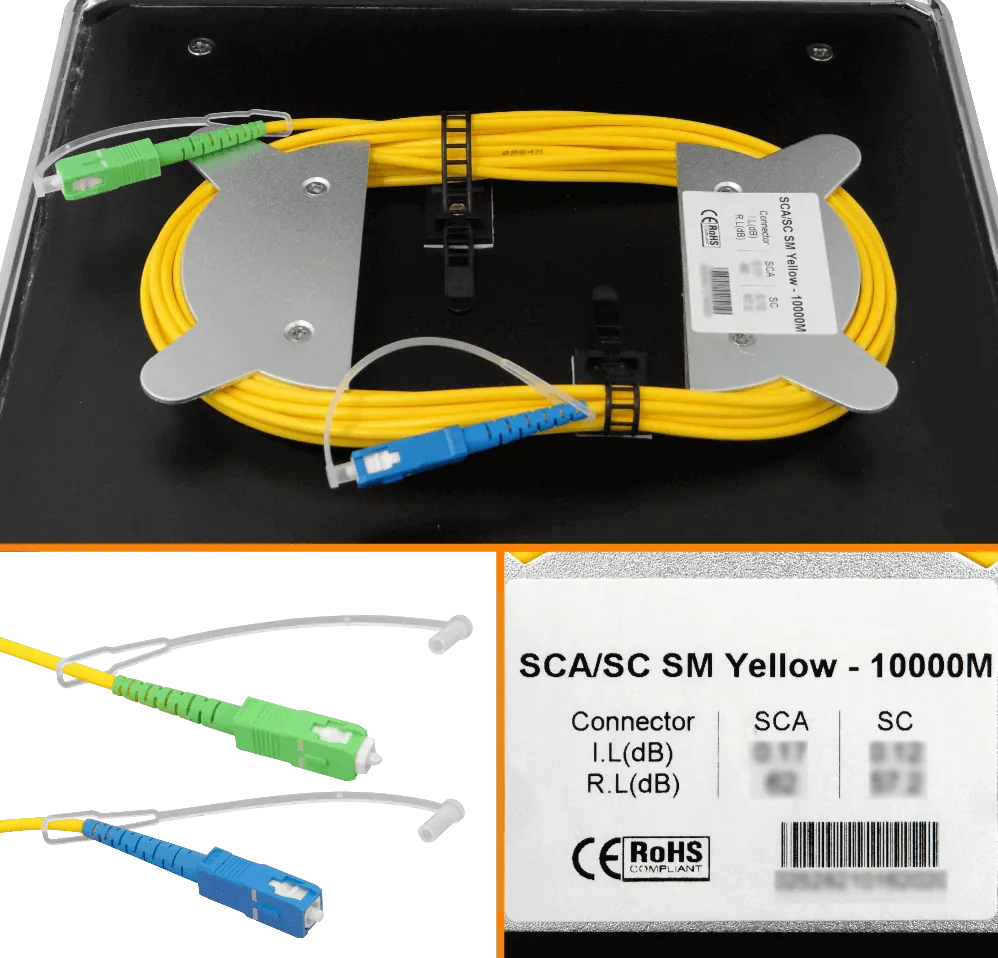 Bobina de Lanzamiento Monomodo 9/125 SC/APC-SC/UPC 10 km - BOB-10AC 1