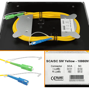 Bobina de Lanzamiento Monomodo 9/125 SC/APC-SC/UPC 10 km - BOB-10AC