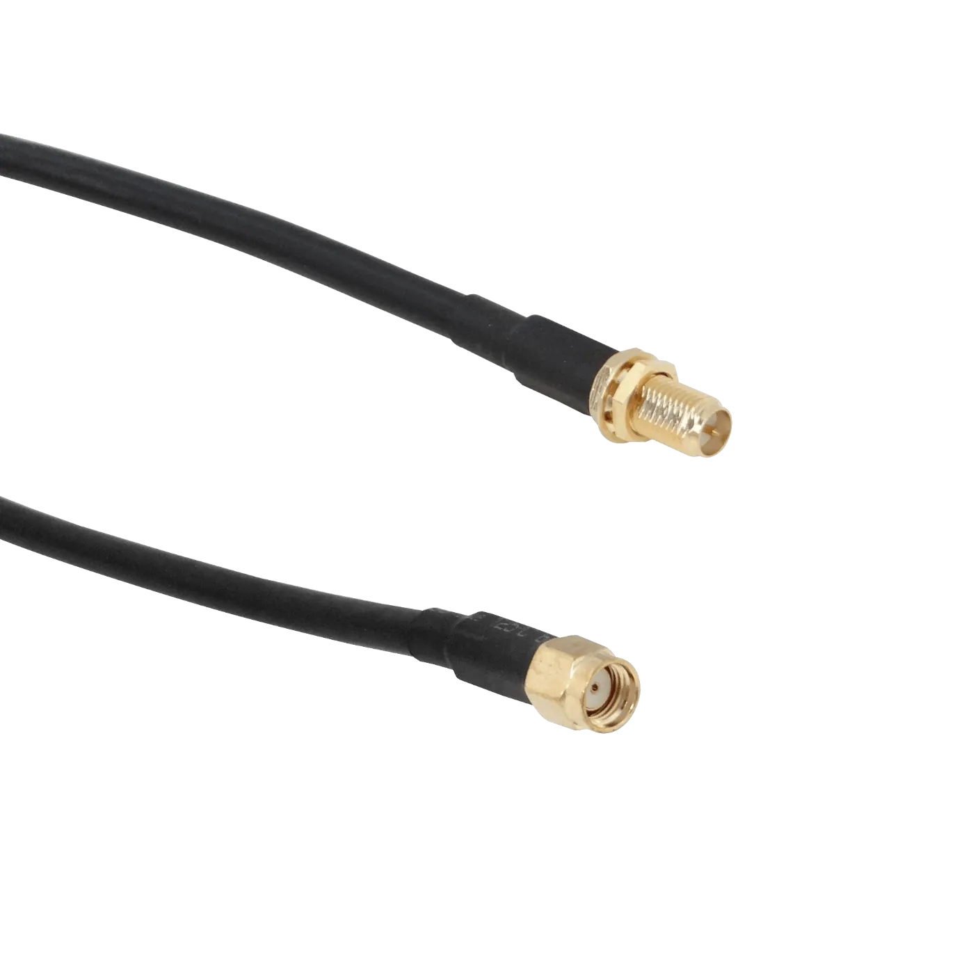 Cable Coaxial RPSMA-Hembra a RPSMA-Macho, Negro, 10m 1