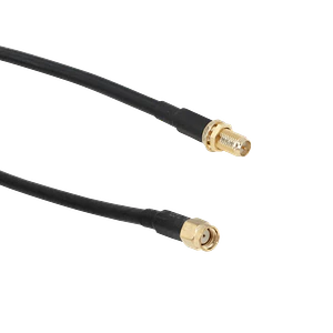Cable Coaxial RPSMA-Hembra a RPSMA-Macho, Negro, 10m