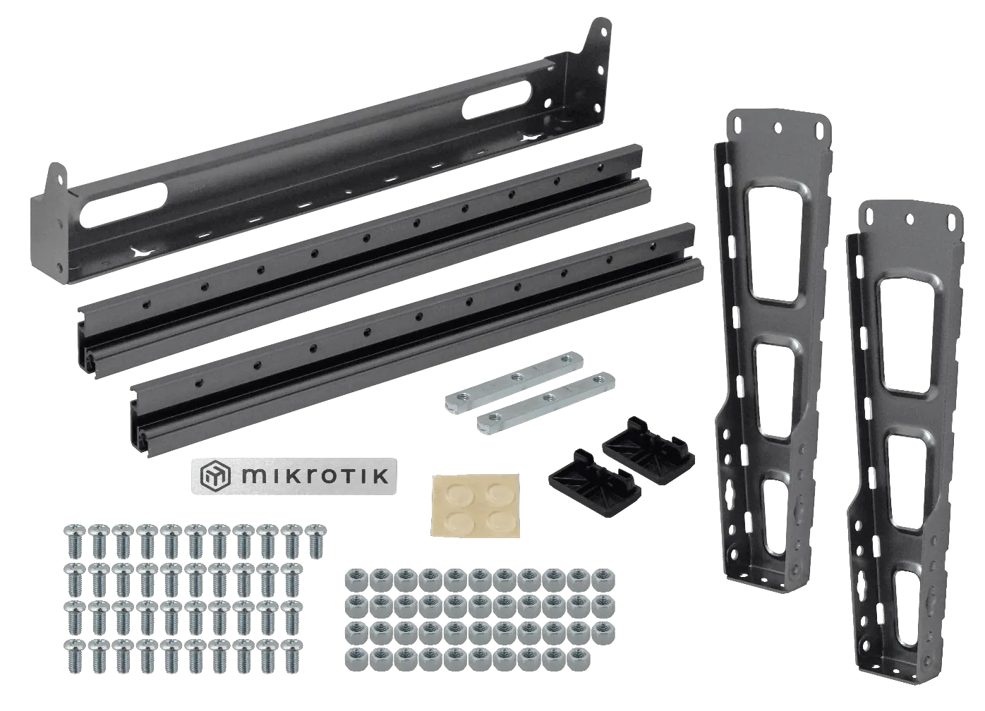MIKROTIK Bastidor Simple Negro 2-Pilares 507mm-Altura Desarmado SR-10U 2
