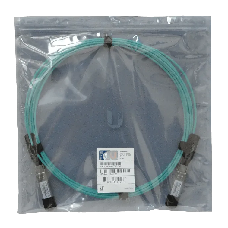 Cable de Conexión Directa UniFi UACC-AOC-SFP28-5M - Fibra Óptica Multimodo, 25 Gbps, 5m 4