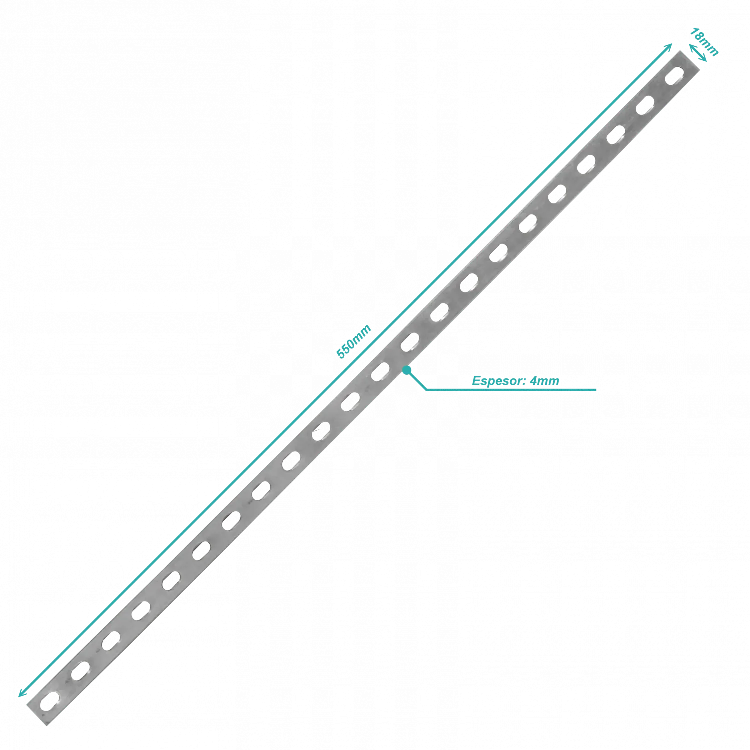 Barra multiunion LinkChip ESCAM-A 550x18x4mm para escalerilla 2