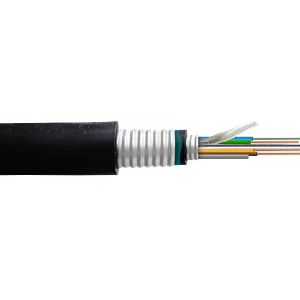 Cable de Fibra Óptica Monomodo 24 Fibras G652D Soterrado con Armadura Doble PE 12,5mm - CFSF24