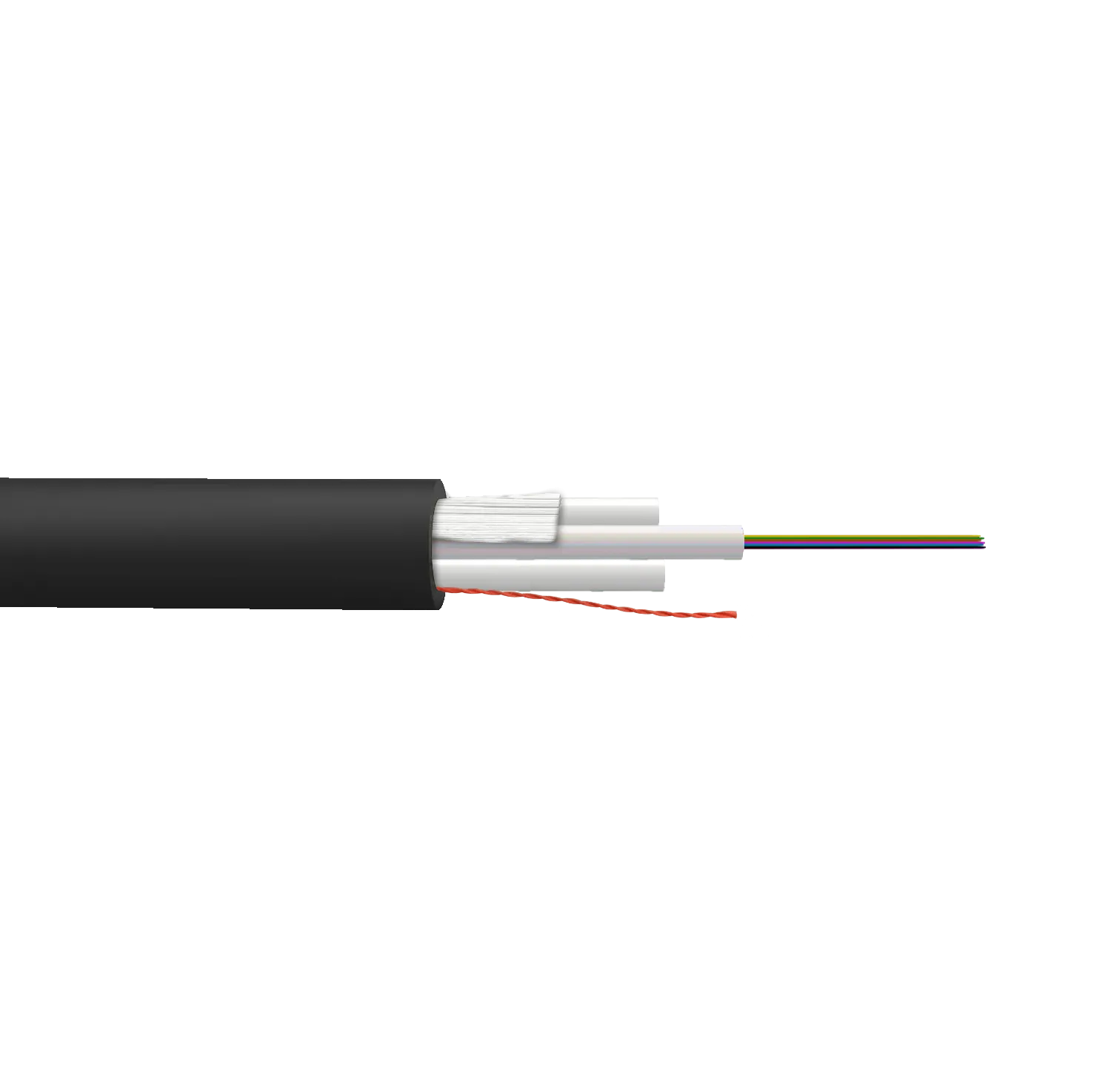 Cable de Fibra Óptica Monomodo 6 Fibras G652D LSZH 7mm 2-FRP-2mm - CFSJ6 1
