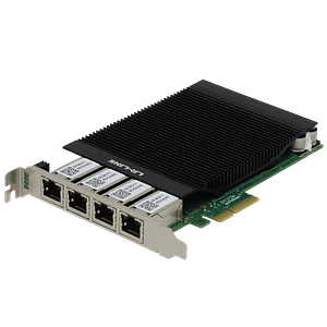 Tarjeta de Red PCIe x4 LR-LINK LRES2004PT-POE - Cuatro Puertos Gigabit con PoE+, Intel I350