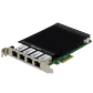 Tarjeta de Red PCIe x4 LR-LINK LRES2004PT-POE - Cuatro Puertos Gigabit con PoE+, Intel I350 - Miniatura 1