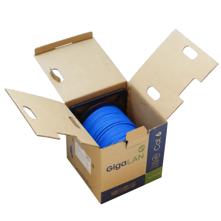 Caja Cable FURUKAWA CAT6 UTP Azul LSZH 305m Unifilar Gigalan 2