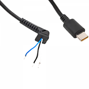 Cable Type-C 180cm DC 3-conductores para tecnicos USB-C Tipo C 45-65W