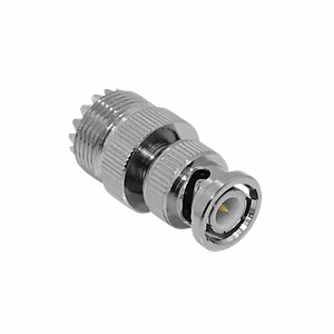 BNC-Macho UHF-Hembra/PL259-Hembra Adaptador Copla Coaxial