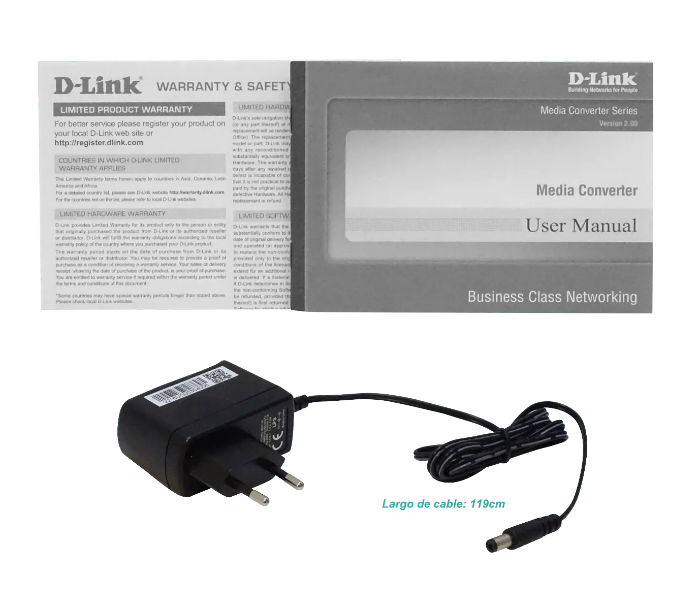 Convertidor de Medios D-Link DMC-805G 1000BASE-T Twisted Pair to 1000BASE-SX/LX Single-mode fiber  6