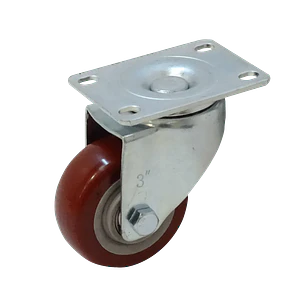Rueda 3-pulgadas Rojo Giratoria Soporta-30Kg 65x92x105mm