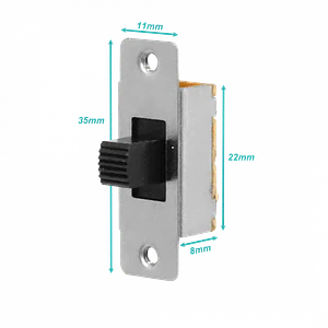 Interruptor 2P3T 3-pin 2-pos Slide 250V/3A 125V/6A 2-JK-332