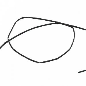 Termo Contractil Termoretractil PE 2,0mm 2.0mm Negro 2mm 1mt 2a1 