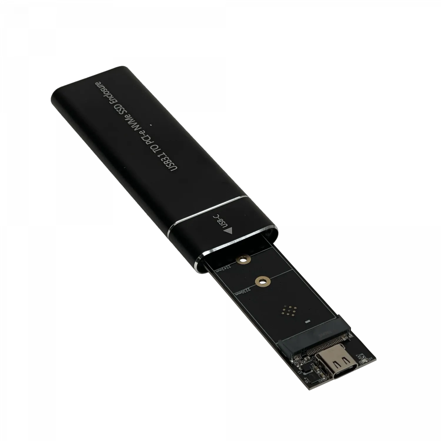 Carcasa USB 3.1 Gen 2 para SSD M.2 NVMe - 10 Gbps, Aluminio, Incluye Cables, Transforma SSD M.2 NVMe 1