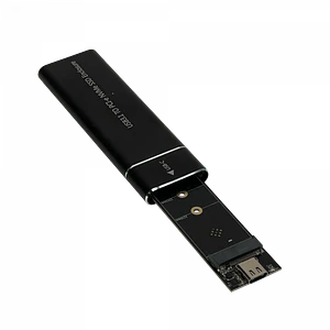 Carcasa USB 3.1 Gen 2 para SSD M.2 NVMe - 10 Gbps, Aluminio, Incluye Cables, Transforma SSD M.2 NVMe