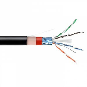 Cable CAT6 FURUKAWA Negro F/UTP  Int-Ext 23AWG Unifilar Por Metro
