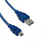 Cable 1,8mt USB2.0 A-M 5pin/mini/B-M 180cm con filtro - Miniatura 1