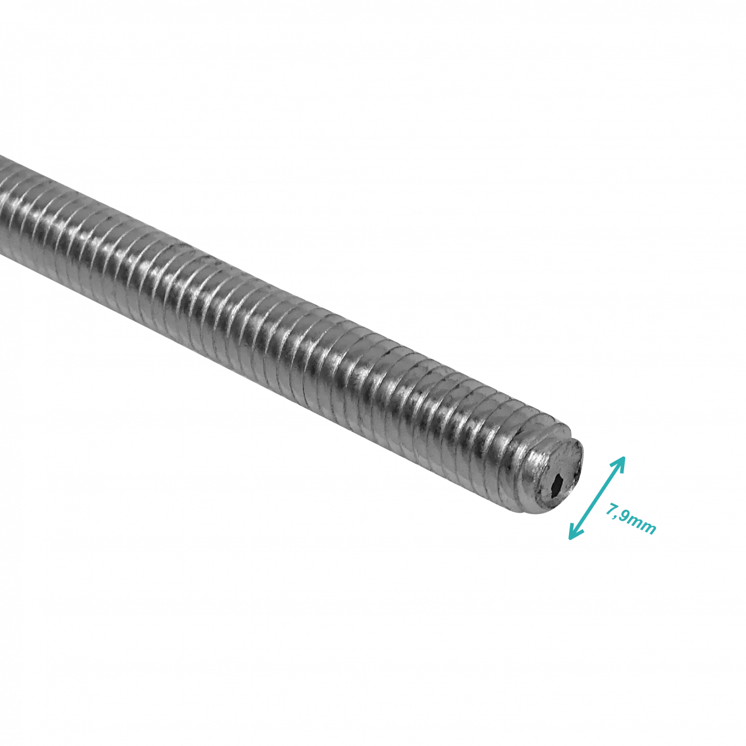 Esparrago 7,94mm, 5/16pulgadas x1mt, Barra Hilada Hilo Sinfin Zinc 100cm  2