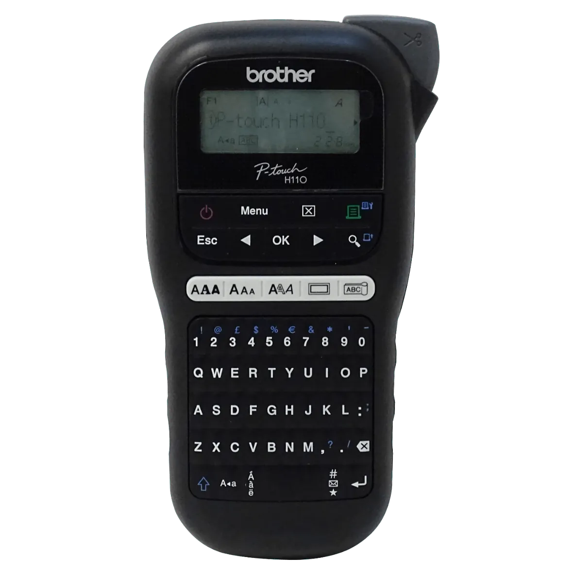 Rotuladora Brother PT-H110BK QWERTY negra TZe 3 5 a 12mm 1