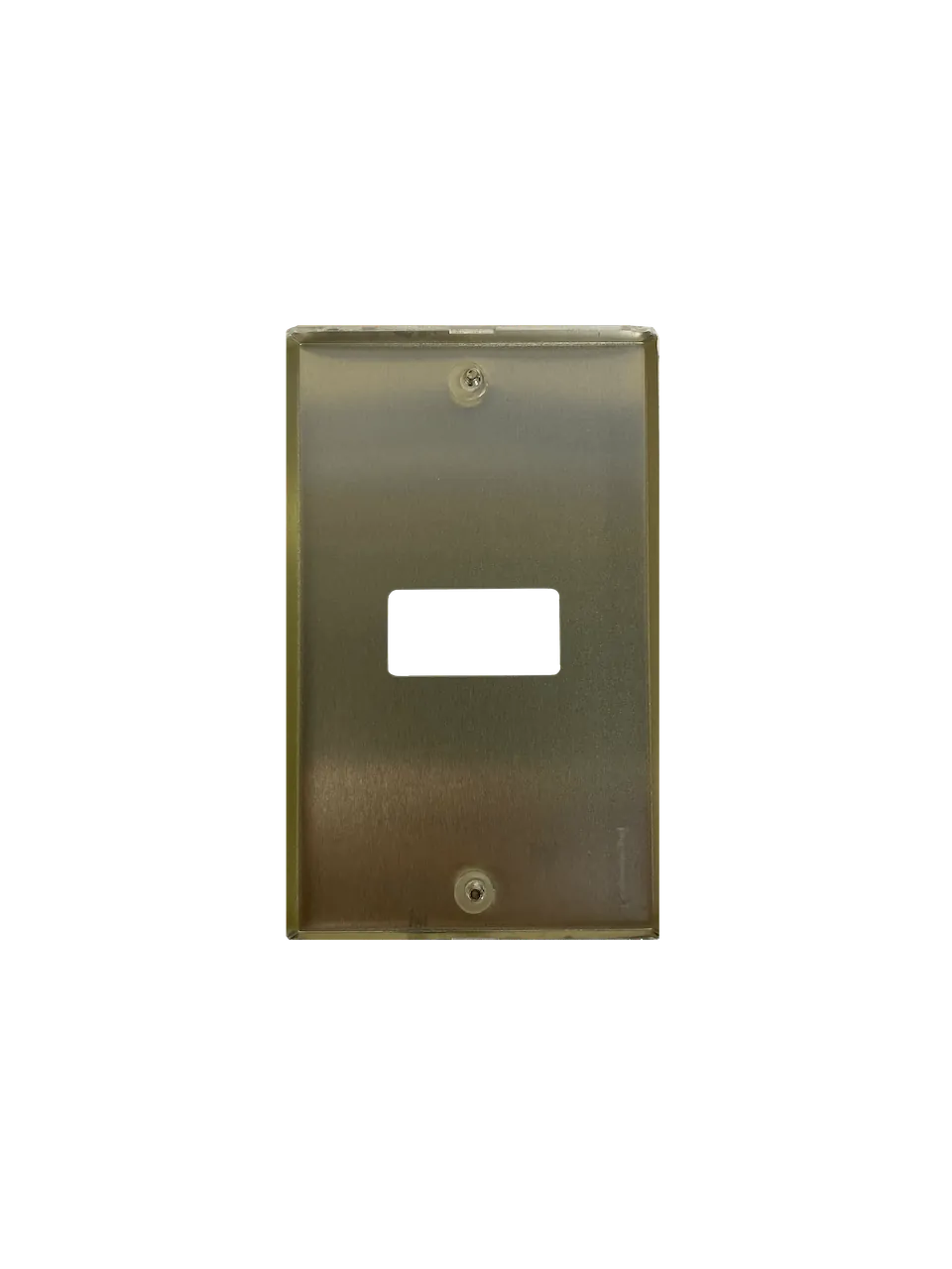 Placa 1 Puesto Modulo Aluminio c/Tornillos BTICINO  1