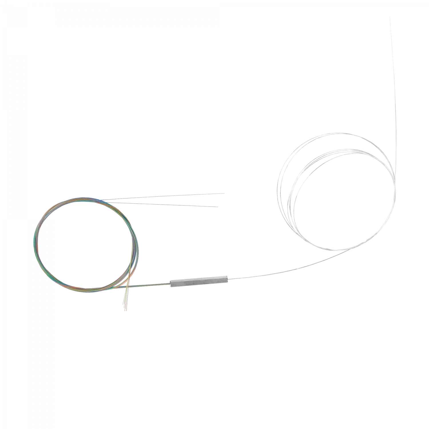 Divisor de Fibra Óptica 1x8 sin Conectores para EPON/GPON 1.5m - SPLITTER-08B 1