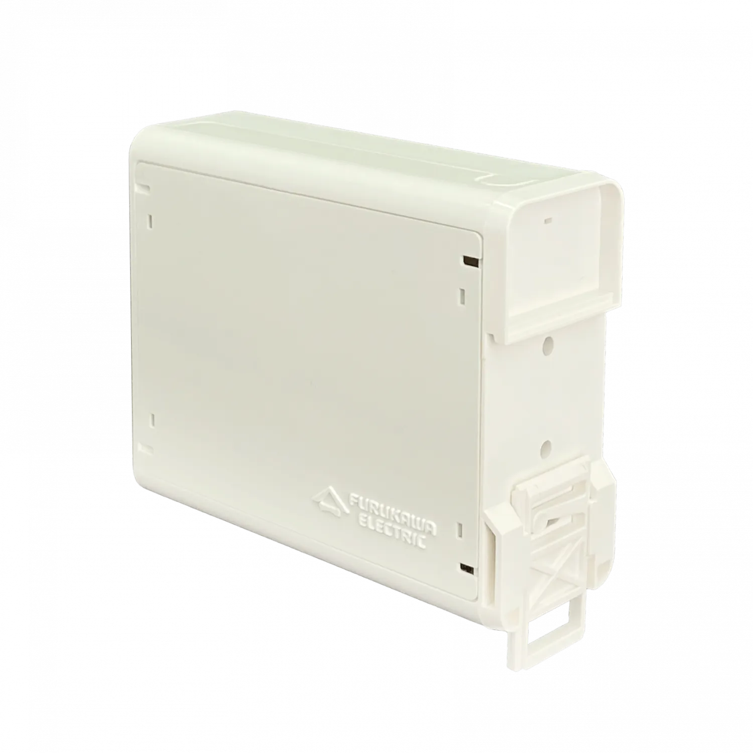 Caja DIN Furukawa BOX-6DIN para 6 manguitos fibra 2 placas plastica 1