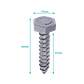 Tornillo Tirafondo Acero Inoxi 1/4-10 X 1-1/4-pul 604840001 100-unids.  - Miniatura 1