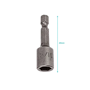 Punta dado Hexagonal 5/16 x 45mm imantada 1-unidad