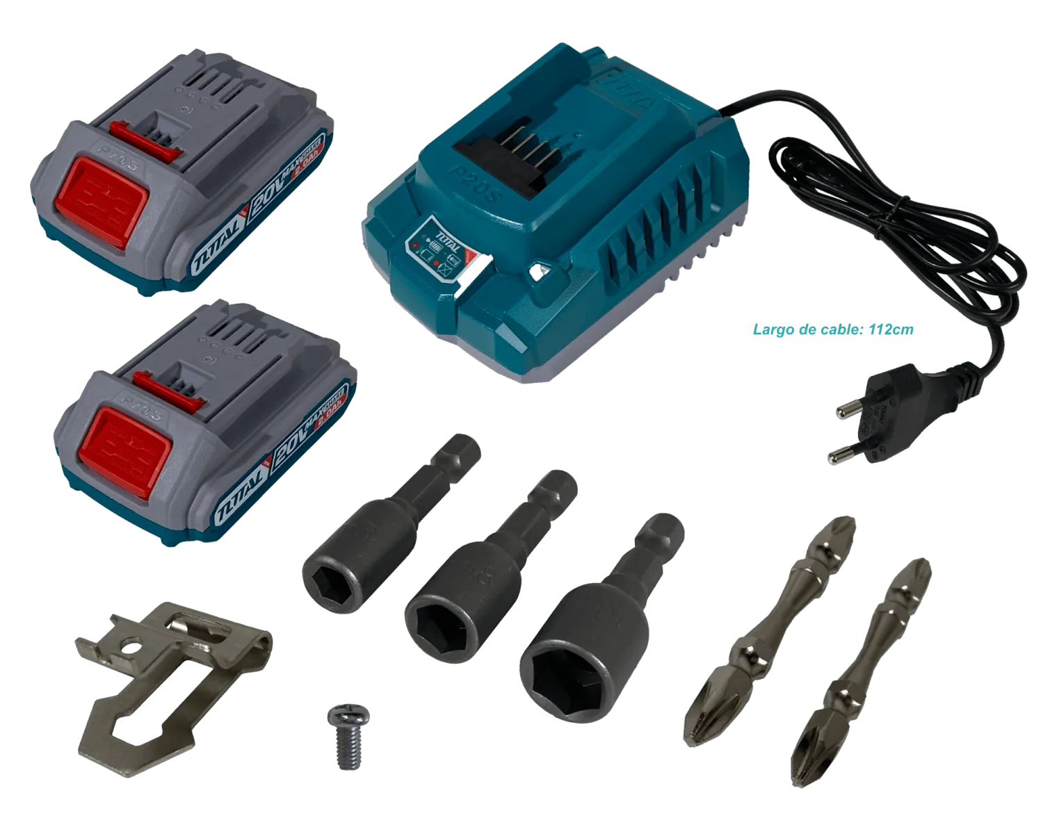 Atornillador impacto Total IMPAC-20V inalambrico hex 1-4 2