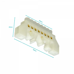 Regleta Blanca 8-Conexiones 4mm Riel Din Distribucion Electrica